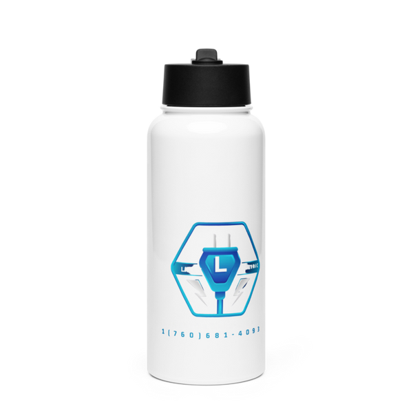 LIRA'S 79167952 Stainless Steel Water Bottle with a Straw Lid