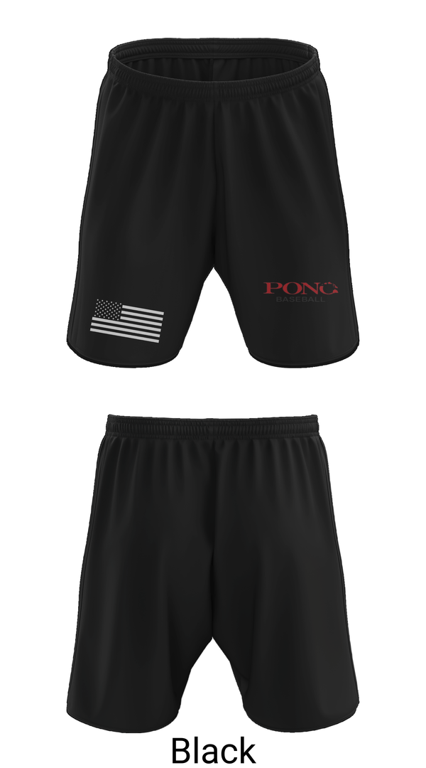 Athletic Shorts With Pockets, Pono Baseball, Baseball, Teamtime, Team time, sublimation, custom sports apparel, team uniforms, spirit wear, spiritwear, sports uniforms, custom shirts, team store, custom team store, fundraiser sports, apparel fundraiser