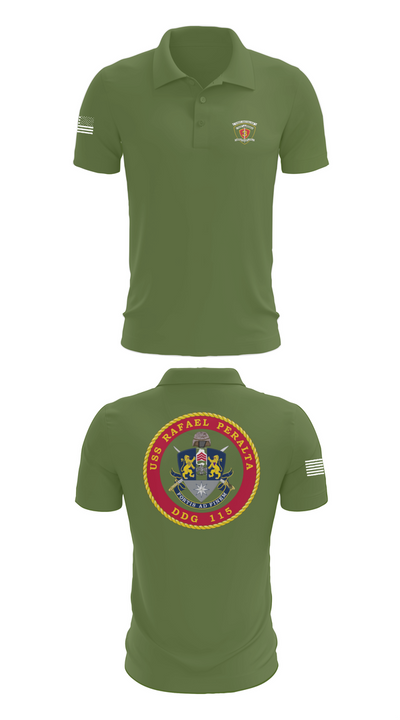 USS Rafael Peralta DDG 115 35678200 Short Sleeve Performance Polo - 45