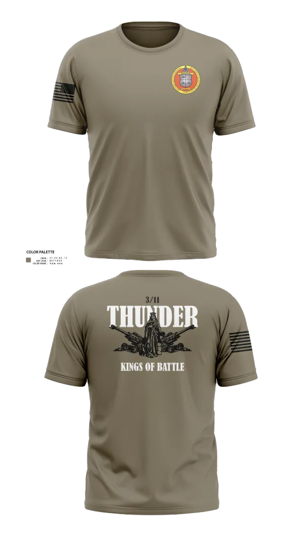 Old School Cotton Feel Shirt, 3 Bn 11th Mar, Marines, Teamtime, Team time, sublimation, custom sports apparel, team uniforms, spirit wear, spiritwear, sports uniforms, custom shirts, team store, custom team store, fundraiser sports, apparel fundraiser