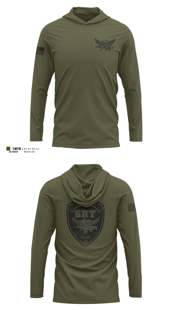Long Sleeve Performance Shirt with hood, Special response team, Police, Teamtime, Team time, sublimation, custom sports apparel, team uniforms, spirit wear, spiritwear, sports uniforms, custom shirts, team store, custom team store, fundraiser sports, apparel fundraiser