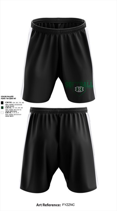 Huntsville Hornets 7830856 Athletic Shorts With Pockets - 1