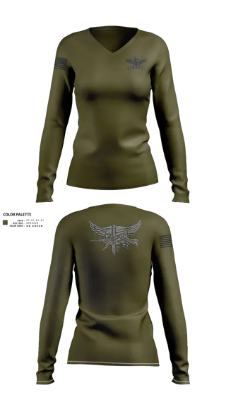 Womens Long Sleeve Vneck Shirt, Hancock County Joint Tactical Team, Police, Teamtime, Team time, sublimation, custom sports apparel, team uniforms, spirit wear, spiritwear, sports uniforms, custom shirts, team store, custom team store, fundraiser sports, apparel fundraiser