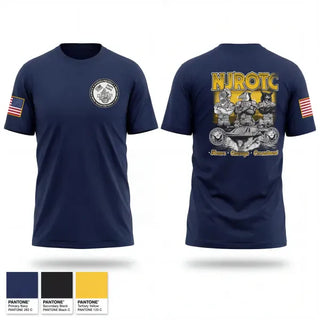 Old School Cotton Feel Shirt, Washington NJROTC, Navy, Teamtime, Team time, sublimation, custom sports apparel, team uniforms, spirit wear, spiritwear, sports uniforms, custom shirts, team store, custom team store, fundraiser sports, apparel fundraiser