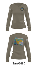 Information Warfare Training Command Corry Station 87414846 Women's Long Sleeve V-neck Shirt - 11