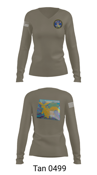 Womens Long Sleeve Vneck Shirt, Information Warfare Training Command Corry Station, Navy, Teamtime, Team time, sublimation, custom sports apparel, team uniforms, spirit wear, spiritwear, sports uniforms, custom shirts, team store, custom team store, fundraiser sports, apparel fundraiser