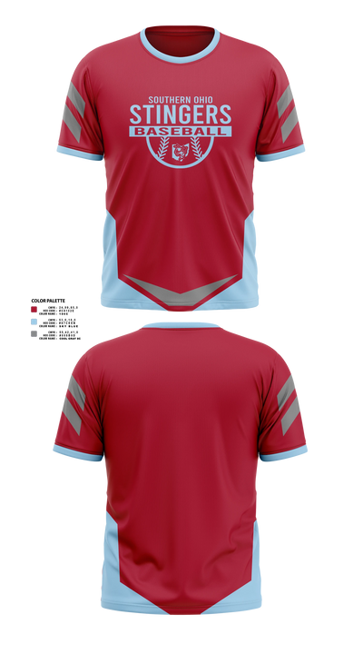 Southern Ohio Stingers Short Sleeve Performance Shirt - 3