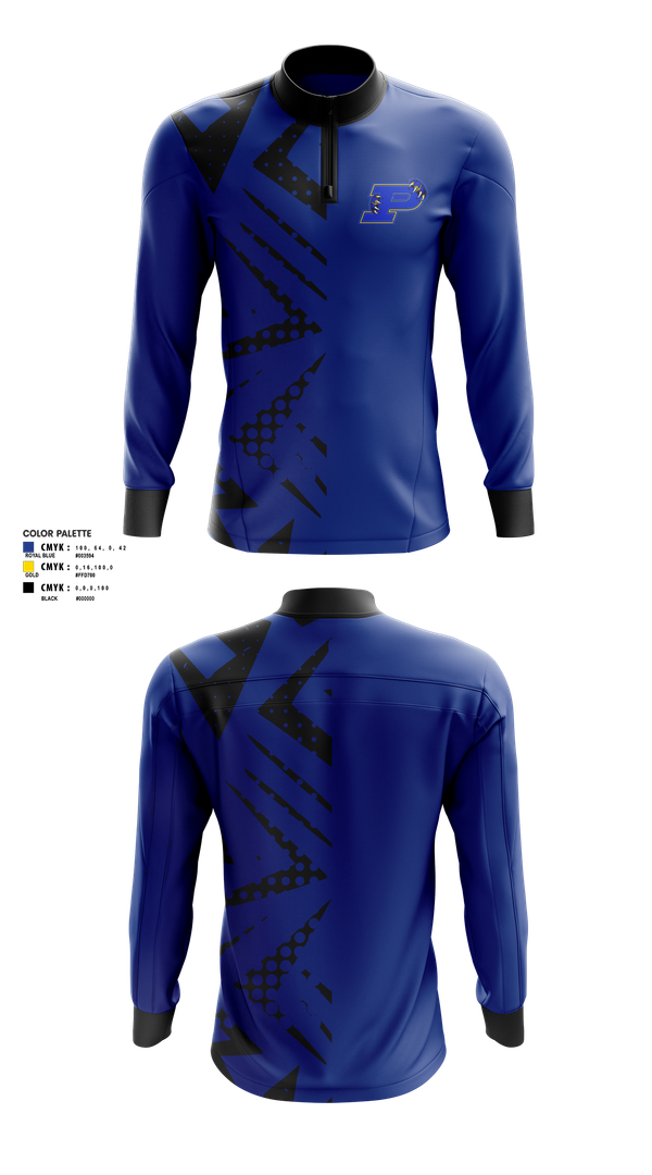 Quarter Zip Jacket, Parlier High School Basketball, Men's Basketball, Teamtime, Team time, sublimation, custom sports apparel, team uniforms, spirit wear, spiritwear, sports uniforms, custom shirts, team store, custom team store, fundraiser sports, apparel fundraiser