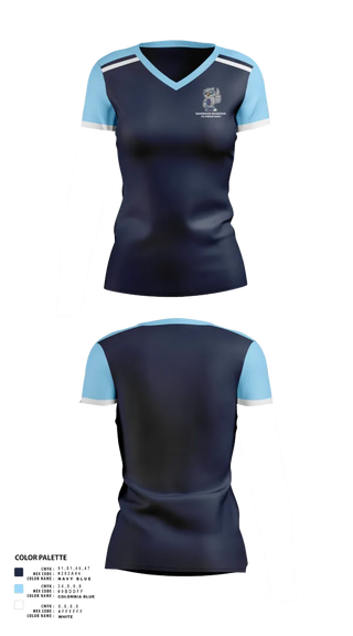 Womens Short Sleeve Vneck Shirt, Oakwood-Windsor Elementary, Spirit Store, Teamtime, Team time, sublimation, custom sports apparel, team uniforms, spirit wear, spiritwear, sports uniforms, custom shirts, team store, custom team store, fundraiser sports, apparel fundraiser