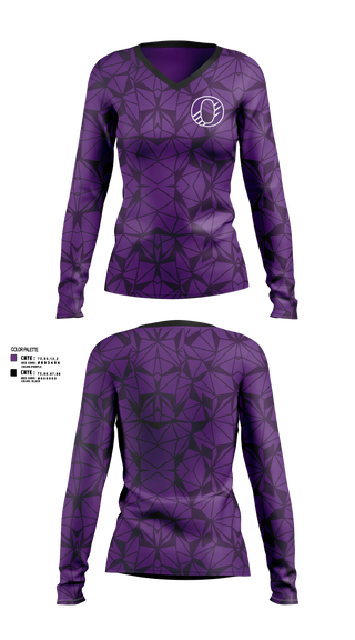 Womens Long Sleeve Vneck Shirt, Onsted MS XC, Cross Country, Teamtime, Team time, sublimation, custom sports apparel, team uniforms, spirit wear, spiritwear, sports uniforms, custom shirts, team store, custom team store, fundraiser sports, apparel fundraiser