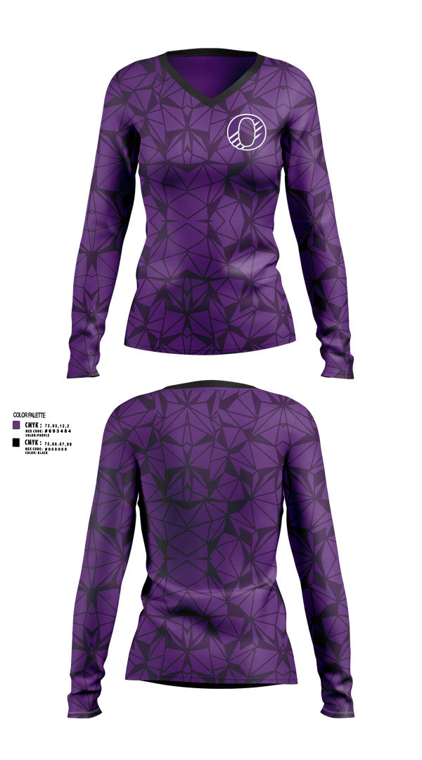 Womens Long Sleeve Vneck Shirt, Onsted MS XC, Cross Country, Teamtime, Team time, sublimation, custom sports apparel, team uniforms, spirit wear, spiritwear, sports uniforms, custom shirts, team store, custom team store, fundraiser sports, apparel fundraiser