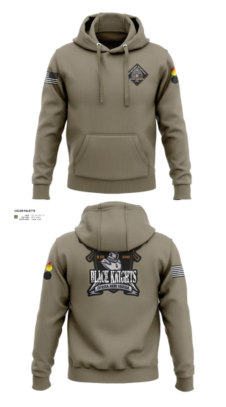 Hoodie, B Co 832nd OD BN, , Teamtime, Team time, sublimation, custom sports apparel, team uniforms, spirit wear, spiritwear, sports uniforms, custom shirts, team store, custom team store, fundraiser sports, apparel fundraiser