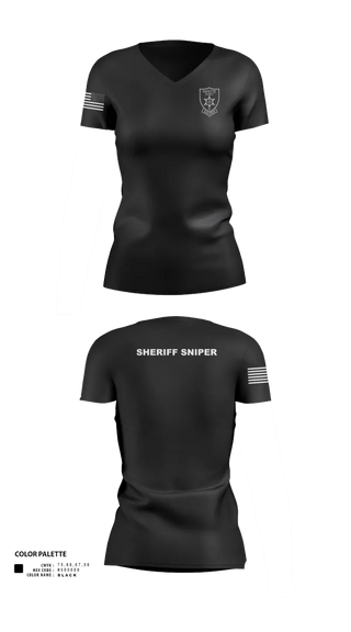 Womens Short Sleeve Vneck Shirt, Fayette County Sheriff WV, Police, Teamtime, Team time, sublimation, custom sports apparel, team uniforms, spirit wear, spiritwear, sports uniforms, custom shirts, team store, custom team store, fundraiser sports, apparel fundraiser