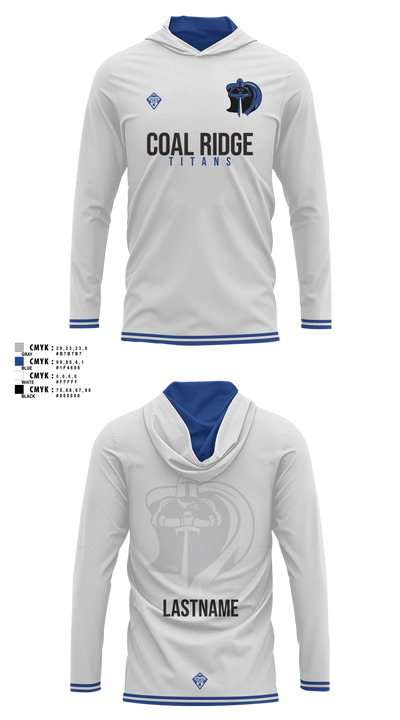 Coal Ridge HS Boys Soccer Long Sleeve Performance Shirt with hood - 5