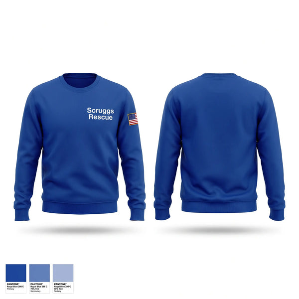 Crew Neck Sweatshirt, Scruggs Rescue, EMS/EMT, Teamtime, Team time, sublimation, custom sports apparel, team uniforms, spirit wear, spiritwear, sports uniforms, custom shirts, team store, custom team store, fundraiser sports, apparel fundraiser