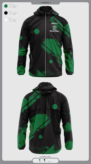 Windbreaker, Nordonia Knights Volleyball, Men's Volleyball, Teamtime, Team time, sublimation, custom sports apparel, team uniforms, spirit wear, spiritwear, sports uniforms, custom shirts, team store, custom team store, fundraiser sports, apparel fundraiser