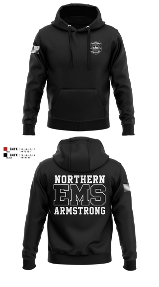 Hoodie, Northern Armstrong EMS, EMS/EMT, Teamtime, Team time, sublimation, custom sports apparel, team uniforms, spirit wear, spiritwear, sports uniforms, custom shirts, team store, custom team store, fundraiser sports, apparel fundraiser