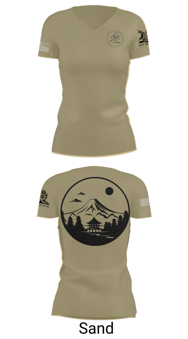 Womens Short Sleeve Vneck Shirt, Okinawa, , Teamtime, Team time, sublimation, custom sports apparel, team uniforms, spirit wear, spiritwear, sports uniforms, custom shirts, team store, custom team store, fundraiser sports, apparel fundraiser