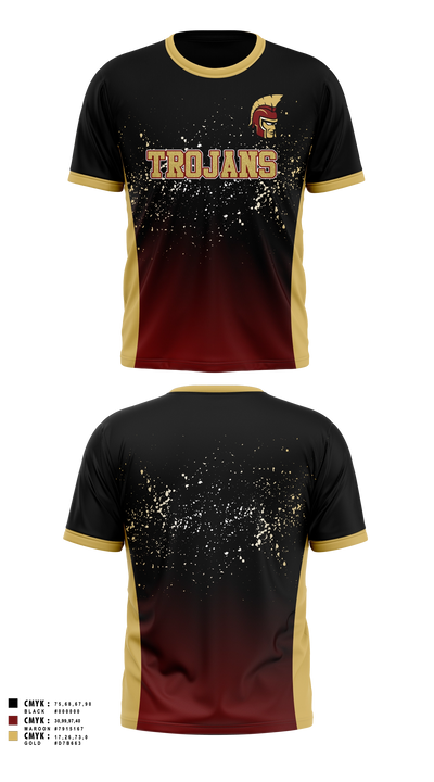 Minnesota State Academy for the Deaf Trojans Short Sleeve Performance Shirt - 3