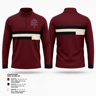 Quarter Zip Jacket, Dowling Catholic, Cheer, Teamtime, Team time, sublimation, custom sports apparel, team uniforms, spirit wear, spiritwear, sports uniforms, custom shirts, team store, custom team store, fundraiser sports, apparel fundraiser