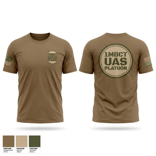 Old School Cotton Feel Shirt, 1MBCT UAS Platoon, Army, Teamtime, Team time, sublimation, custom sports apparel, team uniforms, spirit wear, spiritwear, sports uniforms, custom shirts, team store, custom team store, fundraiser sports, apparel fundraiser