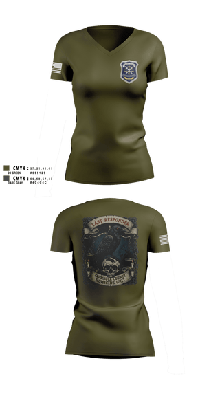 Womens Short Sleeve Vneck Shirt, Trumbull County Homicide Investigation and Prosecution Unit, , Teamtime, Team time, sublimation, custom sports apparel, team uniforms, spirit wear, spiritwear, sports uniforms, custom shirts, team store, custom team store, fundraiser sports, apparel fundraiser