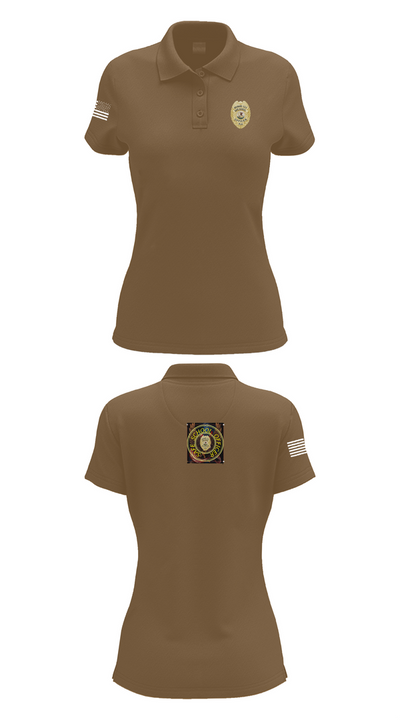 School officer 37316747 Women's Short Sleeve Performance Polo  - 14