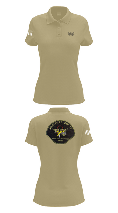 Roseville E.R.T. 91659020 Women's Short Sleeve Performance Polo  - 90