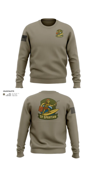 Crew Neck Sweatshirt, Task Force Spartan, , Teamtime, Team time, sublimation, custom sports apparel, team uniforms, spirit wear, spiritwear, sports uniforms, custom shirts, team store, custom team store, fundraiser sports, apparel fundraiser