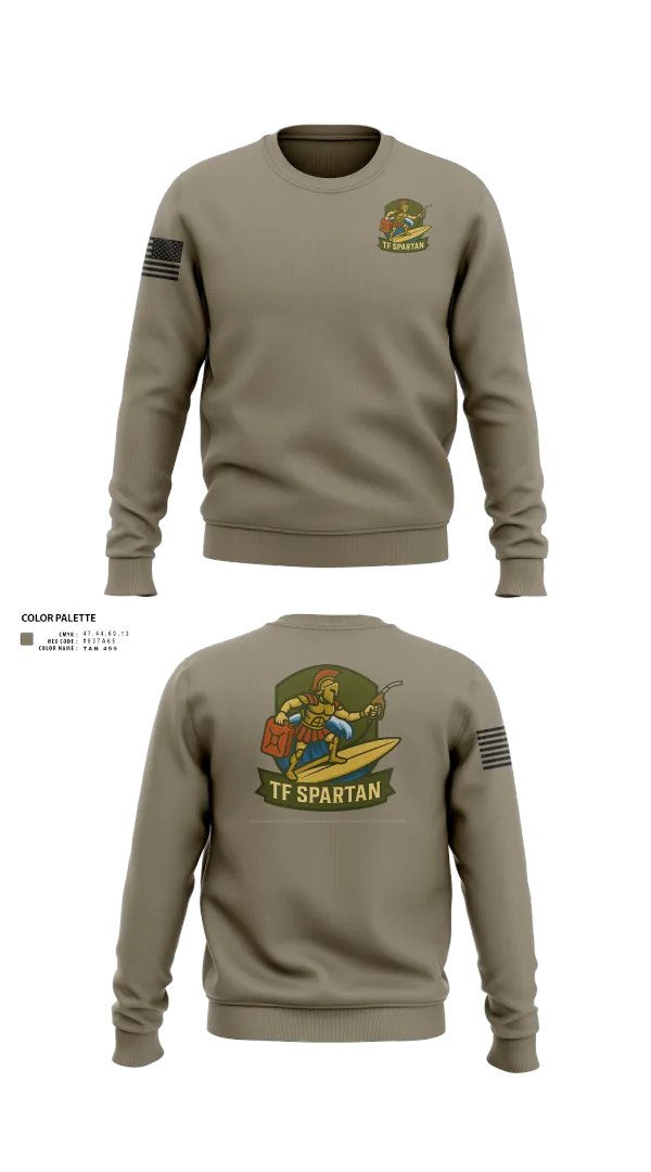 Crew Neck Sweatshirt, Task Force Spartan, , Teamtime, Team time, sublimation, custom sports apparel, team uniforms, spirit wear, spiritwear, sports uniforms, custom shirts, team store, custom team store, fundraiser sports, apparel fundraiser