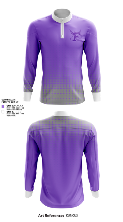 The Charlotte Flights 53419611 Quarter Zip Jacket - 3