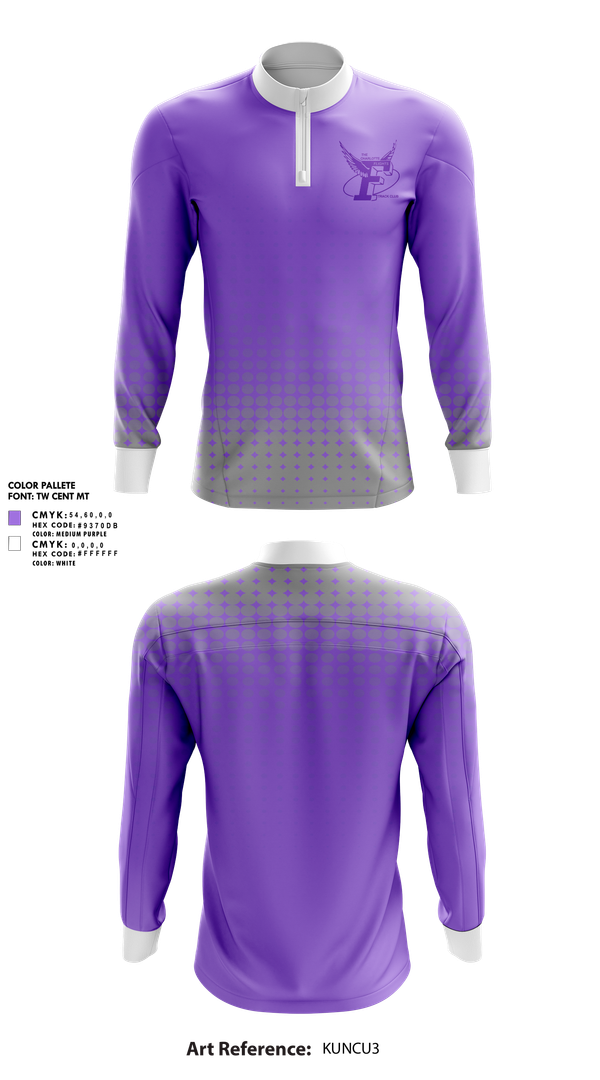 Quarter Zip Jacket, The Charlotte Flights, Track & Field, Teamtime, Team time, sublimation, custom sports apparel, team uniforms, spirit wear, spiritwear, sports uniforms, custom shirts, team store, custom team store, fundraiser sports, apparel fundraiser
