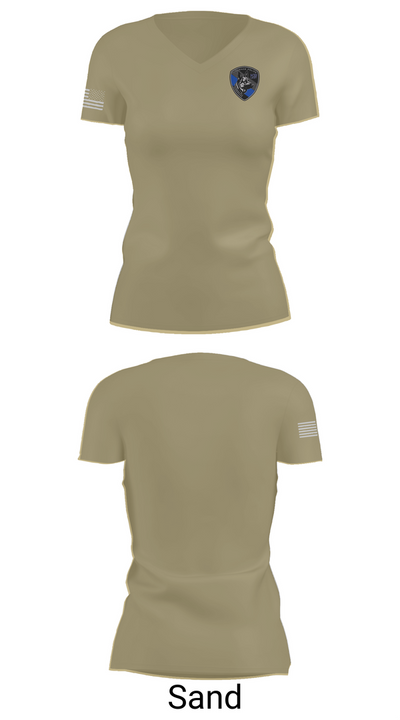 Florence K-9 42822688 Women's Short Sleeve V-neck Shirt - 84