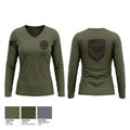 Jessamine county seat Women's Long Sleeve V-neck Shirt - 1