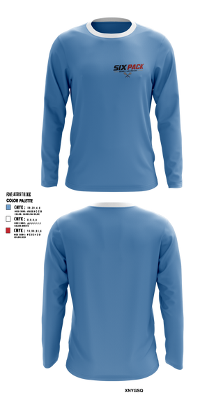 Long Sleeve Performance Shirt, Six Pack, Men's Lacrosse, Teamtime, Team time, sublimation, custom sports apparel, team uniforms, spirit wear, spiritwear, sports uniforms, custom shirts, team store, custom team store, fundraiser sports, apparel fundraiser