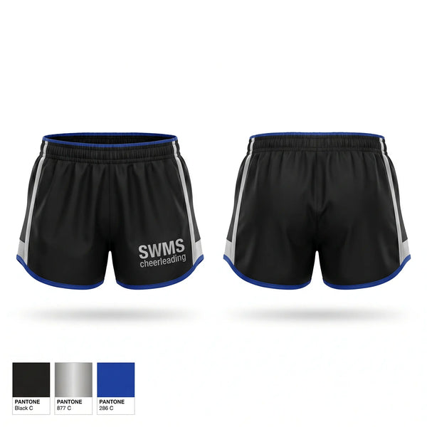 Womens Shorts, SWMS cheerleading, Cheer, Teamtime, Team time, sublimation, custom sports apparel, team uniforms, spirit wear, spiritwear, sports uniforms, custom shirts, team store, custom team store, fundraiser sports, apparel fundraiser