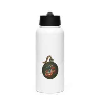 1st Combat Readiness Regiment 40922335 Stainless Steel Water Bottle with a Straw Lid