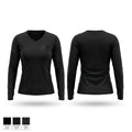 UIPD K9 UNIT 5154693 Women's Long Sleeve V-neck Shirt - 1