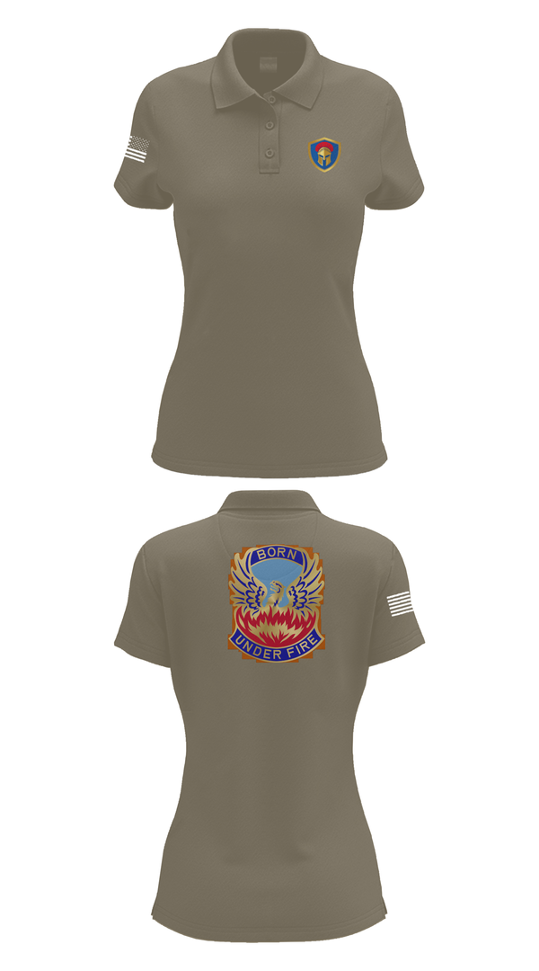 Womens Short Sleeve Performance Polo, HHC/128th Aviation Brigade, , Teamtime, Team time, sublimation, custom sports apparel, team uniforms, spirit wear, spiritwear, sports uniforms, custom shirts, team store, custom team store, fundraiser sports, apparel fundraiser
