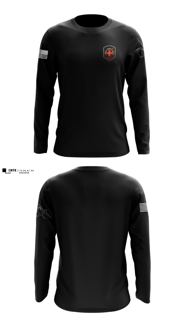 Long Sleeve Performance Shirt, 1-171 MEDEVAC, National Guard, Teamtime, Team time, sublimation, custom sports apparel, team uniforms, spirit wear, spiritwear, sports uniforms, custom shirts, team store, custom team store, fundraiser sports, apparel fundraiser