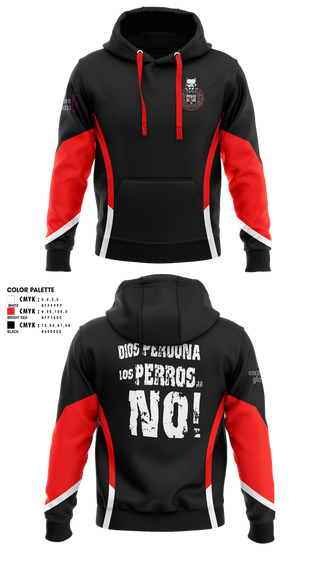 Hoodie, PERROS DEL MAL FC, Men's Soccer, Teamtime, Team time, sublimation, custom sports apparel, team uniforms, spirit wear, spiritwear, sports uniforms, custom shirts, team store, custom team store, fundraiser sports, apparel fundraiser