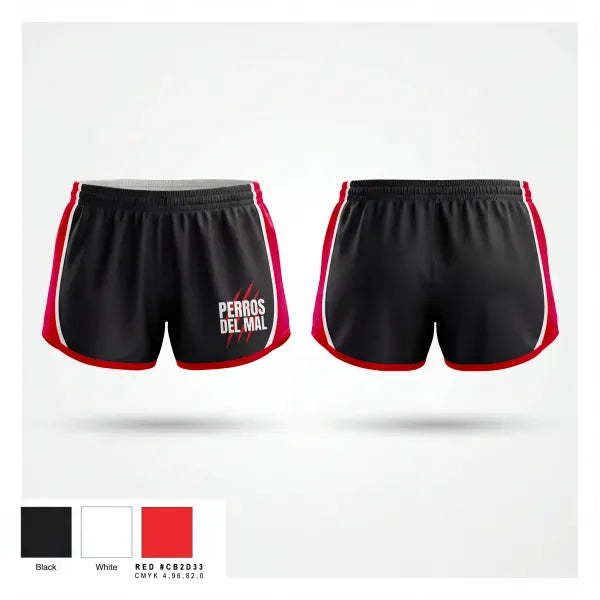 Womens Shorts, Perros del Mal, Men's Soccer, Teamtime, Team time, sublimation, custom sports apparel, team uniforms, spirit wear, spiritwear, sports uniforms, custom shirts, team store, custom team store, fundraiser sports, apparel fundraiser