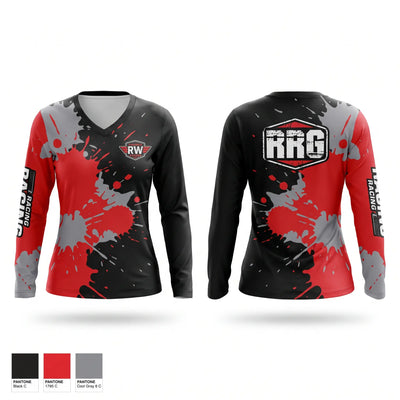 TheOutLawRacingTeam Women's Long Sleeve V-neck Shirt - 1