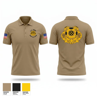 Short Sleeve Performance Polo, 7th Engineer Dive Detachment, Army, Teamtime, Team time, sublimation, custom sports apparel, team uniforms, spirit wear, spiritwear, sports uniforms, custom shirts, team store, custom team store, fundraiser sports, apparel fundraiser