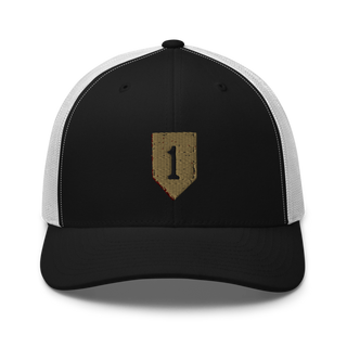 1st infantry division 88621490 Retro Trucker Hat | Yupoong 6606