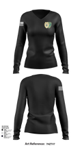 Corrections 37001548 Women's Long Sleeve V-neck Shirt - 101