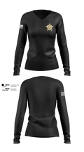 SHERIFF 91932219 Women's Long Sleeve V-neck Shirt - 100