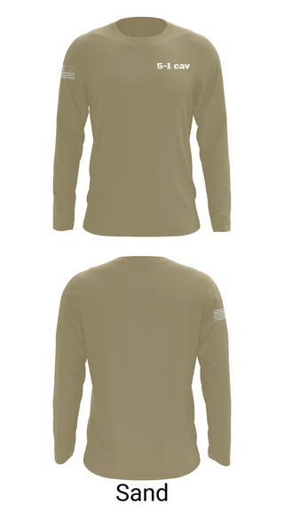 Long Sleeve Performance Shirt, 5-1 cav, Army, Teamtime, Team time, sublimation, custom sports apparel, team uniforms, spirit wear, spiritwear, sports uniforms, custom shirts, team store, custom team store, fundraiser sports, apparel fundraiser
