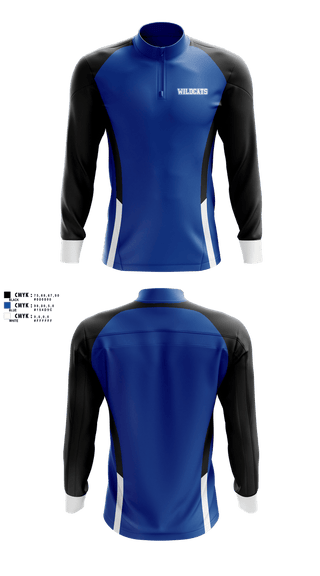 Quarter Zip Jacket, Wildcats, , Teamtime, Team time, sublimation, custom sports apparel, team uniforms, spirit wear, spiritwear, sports uniforms, custom shirts, team store, custom team store, fundraiser sports, apparel fundraiser