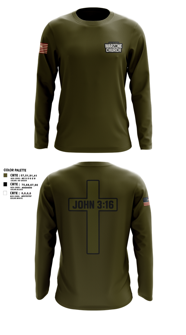 Long Sleeve Performance Shirt, Warzone Church, , Teamtime, Team time, sublimation, custom sports apparel, team uniforms, spirit wear, spiritwear, sports uniforms, custom shirts, team store, custom team store, fundraiser sports, apparel fundraiser